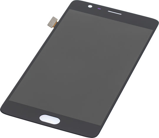 Ansamblu OLED fără ramă OnePlus 3 OnePlus 3T Aftermarket Plus Negru