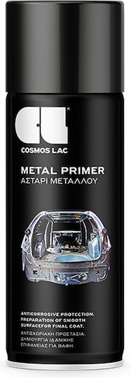 Cosmos Lac Спрей Грунд Metal Primer с Металик Ефект Черно 400мл