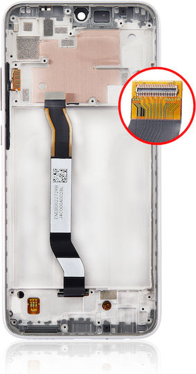 Lcd Assembly Frame Xiaomi Redmi Note 8t Aftermarket Plus Moonlight White