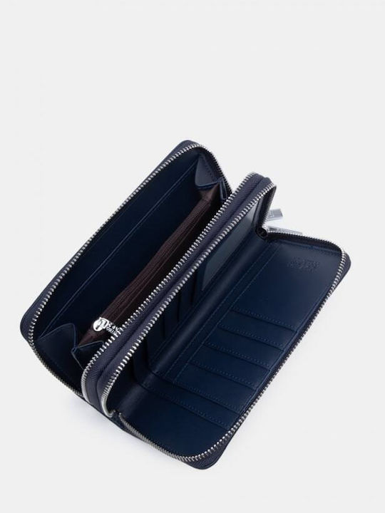 Large Women's Wallet Navy Blue