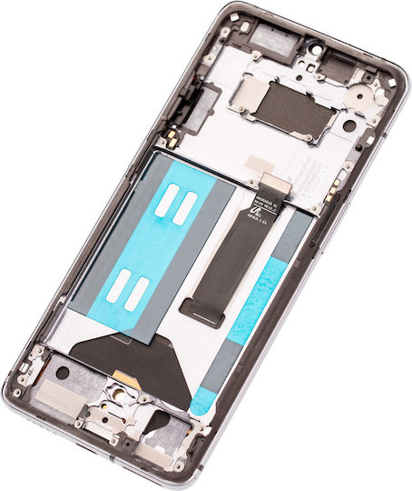 Oled Assembly Frame Oneplus 7t Aftermarket Plus Frosted Silver