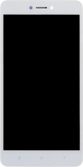 Ansamblu LCD cu Ramă pentru Xiaomi Redmi Note 4x Aftermarket Plus Alb