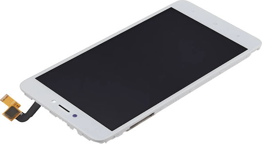 Ansamblu LCD cu Ramă pentru Xiaomi Redmi Note 4x Aftermarket Plus Alb