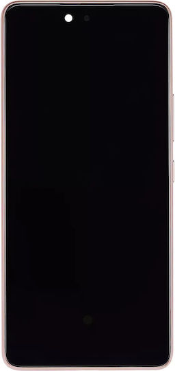 Ansamblu OLED cu ramă pentru Samsung Galaxy A53 5G A536 2022 6,46" Aftermarket Plus, Culoarea Piersicii