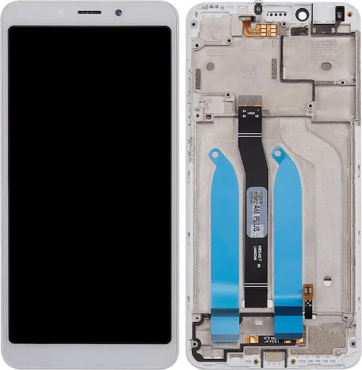 LCD-Baugruppe mit Rahmen Xiaomi Redmi 6 6a Aftermarket Plus Weiß