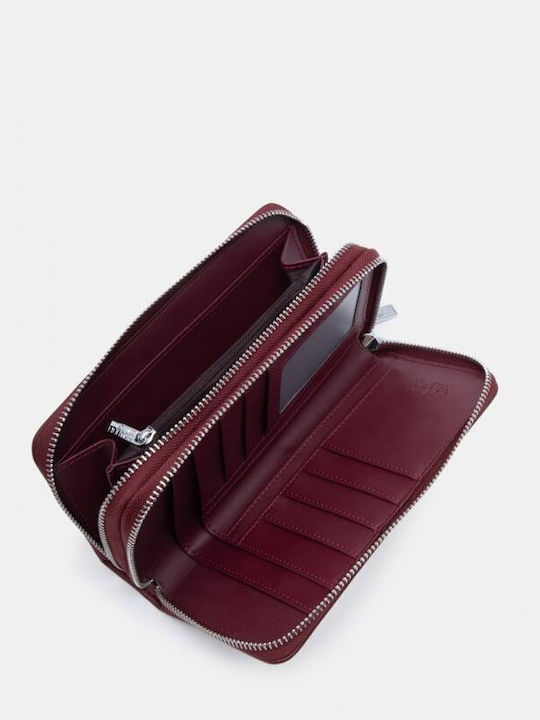 Large Women's Burgundy Wallet