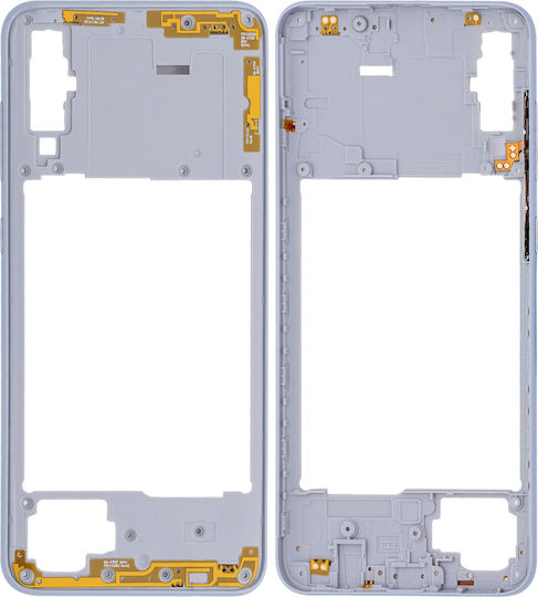 Mittelrahmengehäuse Samsung Galaxy A70 A705 2019 Aftermarket Plus Weiß