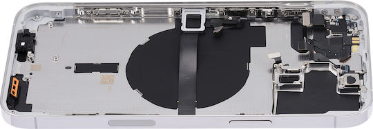 Backcover mit Kleinteilen für iPhone 13 Pro Max US-Version Aftermarket Plus Silber