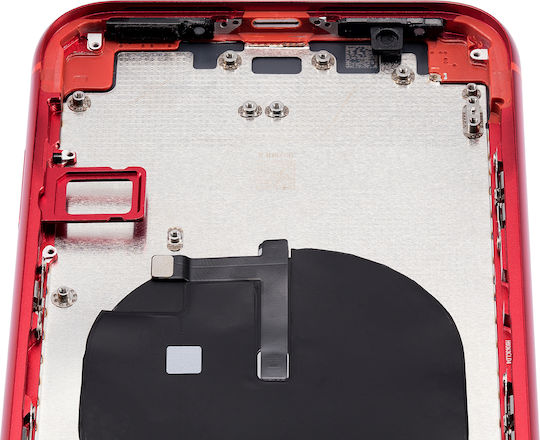 Back Housing W Small Components Pre-installed Iphone 11 No Logo Aftermarket Plus Red
