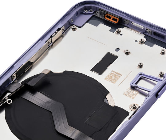 Заден корпус с малки части за iPhone 12, версия за САЩ, алтернативен, Plus, лилав