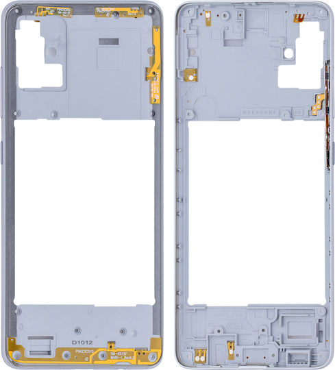 Carcasă Cadru Mijlociu Samsung Galaxy A51 4G A515 2019 Prism Crush Alb