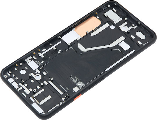 Mittelrahmengehäuse Google Pixel 4 XL Oh So Orange Einschalttaste