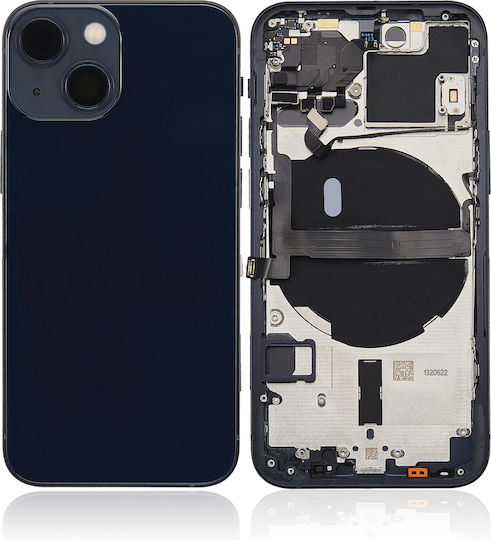 Back Housing W Small Parts Iphone 13 Mini Us Version Aftermarket Plus Midnight