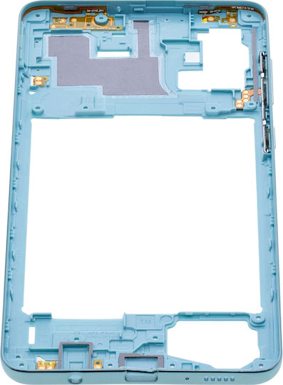 Mid-frame Housing Samsung Galaxy A71 A715 2020 Aftermarket Plus Prism Crush Blue
