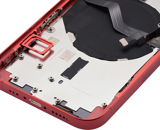 Rückseitiges Gehäuse mit Kleinteilen iPhone 12 US-Version Aftermarket Plus Rot