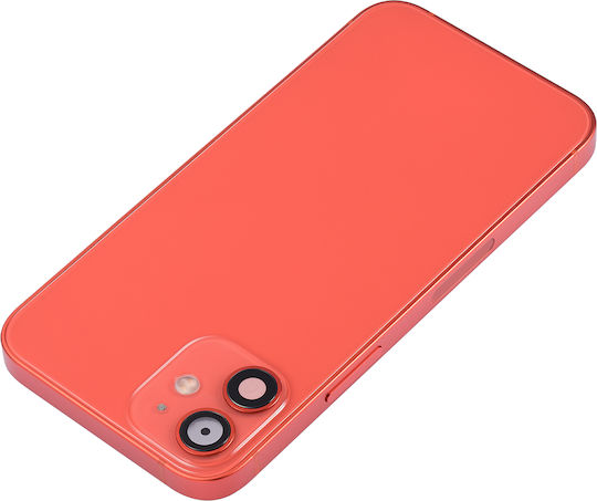 Back Housing W Small Parts Iphone 12 Mini Us Version Aftermarket Plus Red