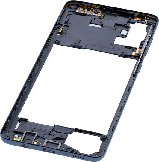Mid-frame Housing Samsung Galaxy A71 A715 2020 Aftermarket Plus Prism Crush Black