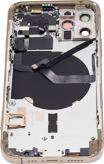 Backcover mit Kleinteilen für iPhone 12 Pro US-Version Aftermarket Plus Gold