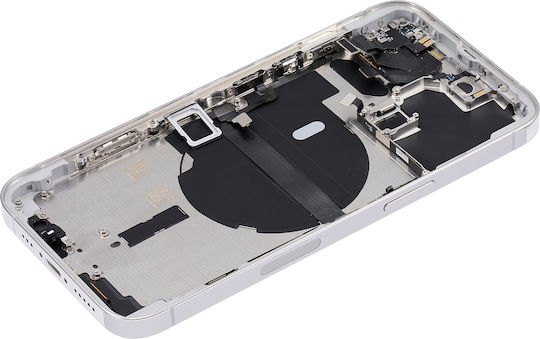 Заден корпус с малки части за iPhone 13 Pro, версия за САЩ, aftermarket plus, сребрист