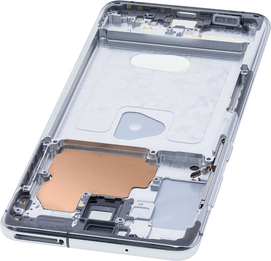 Ramă mediană pentru Samsung Galaxy S20 Plus, Alb Noros