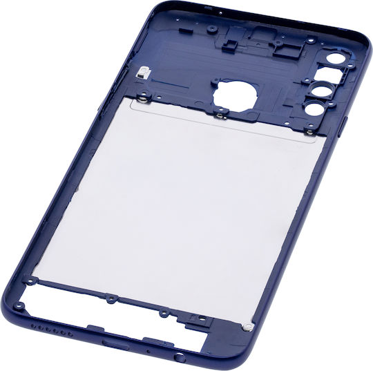 Mittelrahmengehäuse Samsung Galaxy A20s A207 2019 Aftermarket Plus Blau