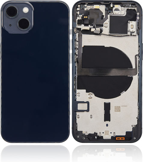 Carcasă Spate cu Piese Mici iPhone 13 Versiunea US Aftermarket Plus Midnight