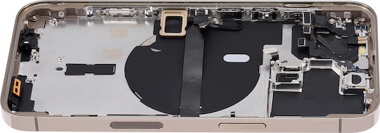 Capac Spate cu Piese Mici iPhone 13 Pro Versiune SUA Aftermarket Plus Auriu