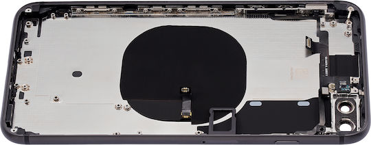 Rückseitige Gehäuseabdeckung mit vorinstallierten Kleinteilen für iPhone 8 Plus ohne Logo, Aftermarket Plus, Space Gray