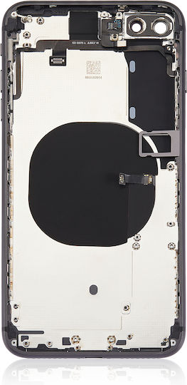 Rückseitige Gehäuseabdeckung mit vorinstallierten Kleinteilen für iPhone 8 Plus ohne Logo, Aftermarket Plus, Space Gray