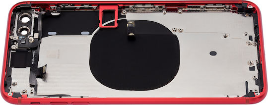 Backcover mit vorinstallierten Kleinteilen für iPhone 8 Plus, ohne Logo, Aftermarket Plus, Rot