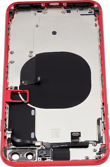 Backcover mit vorinstallierten Kleinteilen für iPhone 8 Plus, ohne Logo, Aftermarket Plus, Rot