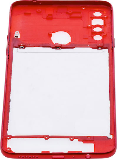 Mid-frame Housing Samsung Galaxy A20s A207 2019 Aftermarket Plus Red