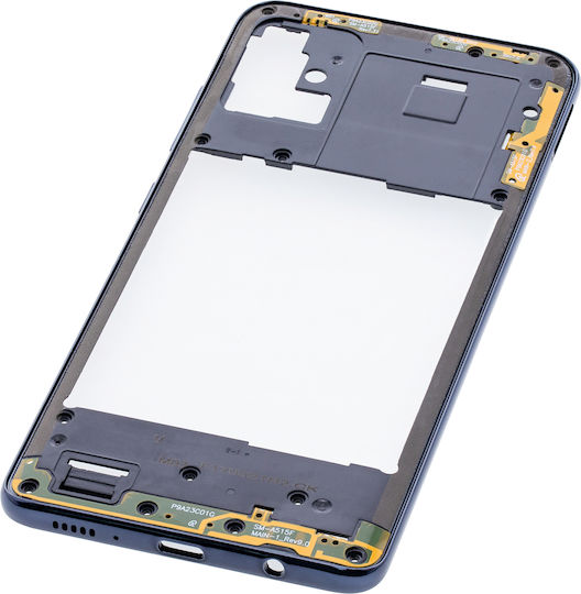 Mittelrahmengehäuse Samsung Galaxy A51 4G A515 2019 Prism Crush Schwarz