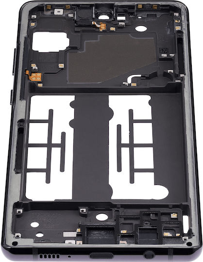Mittelrahmengehäuse Samsung Galaxy A71 5G UW A716V 2020 Prism Cube Schwarz