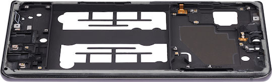 Mittelrahmengehäuse Samsung Galaxy A71 5G UW A716V 2020 Prism Cube Schwarz