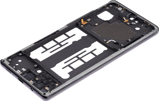 Mittelrahmengehäuse Samsung Galaxy A71 5G UW A716V 2020 Prism Cube Schwarz