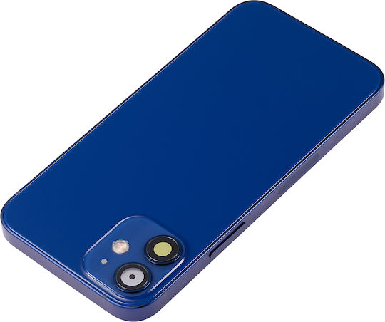 Carcasă Spate Cu Piese Mici iPhone 12 Mini Versiunea SUA Aftermarket Plus Albastră