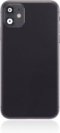 Back Housing W Small Components Pre-installed Iphone 11 No Logo Aftermarket Plus Black