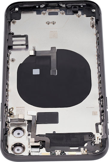 Back Housing W Small Components Pre-installed Iphone 11 No Logo Aftermarket Plus Black