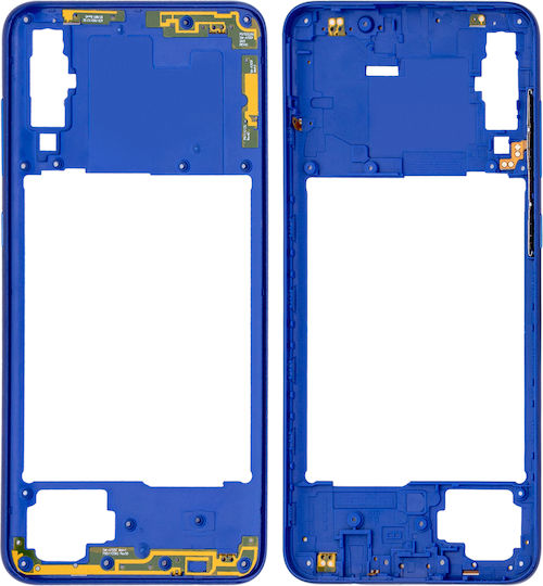 Mittelrahmengehäuse Samsung Galaxy A70 A705 2019 Aftermarket Plus Blau