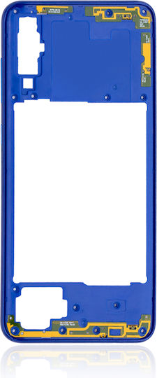 Mittelrahmengehäuse Samsung Galaxy A70 A705 2019 Aftermarket Plus Blau