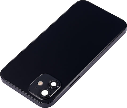 Back Housing W Small Parts Iphone 12 Us Version Aftermarket Plus Black
