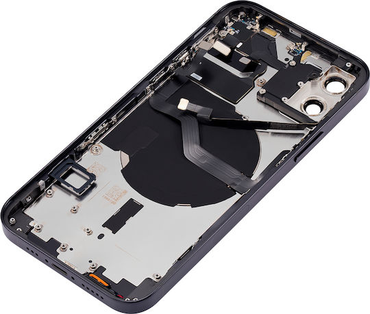 Back Housing W Small Parts Iphone 12 Us Version Aftermarket Plus Black