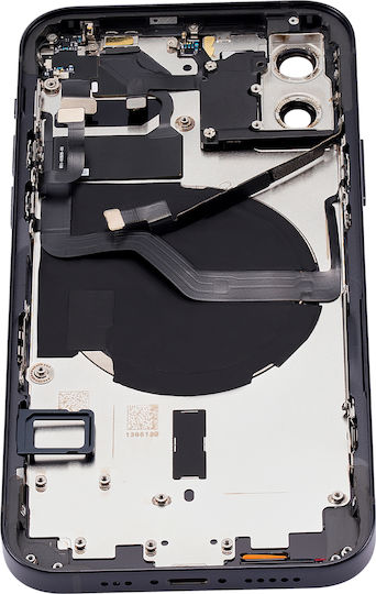 Back Housing W Small Parts Iphone 12 Us Version Aftermarket Plus Black