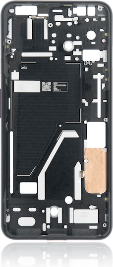Carcasa ramei mediane pentru Google Pixel 4xl, alb clar, buton de pornire