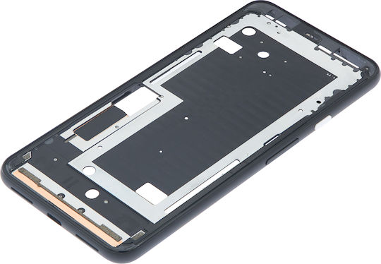 Carcasa ramei mediane pentru Google Pixel 4xl, alb clar, buton de pornire