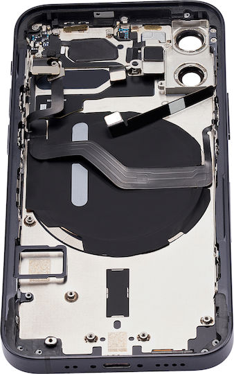 Backcover mit Kleinteilen für iPhone 12 Mini US-Version Aftermarket Plus Schwarz