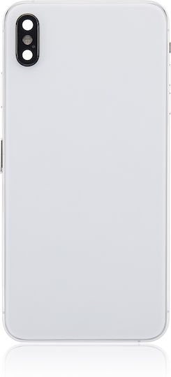 Rückgehäuse mit vorinstallierten Kleinteilen iPhone Xs Max ohne Logo Aftermarket Plus Silber