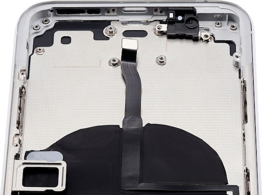 Backcover mit vorinstallierten Kleinteilen iPhone 11 Pro ohne Logo Aftermarket Plus Silber