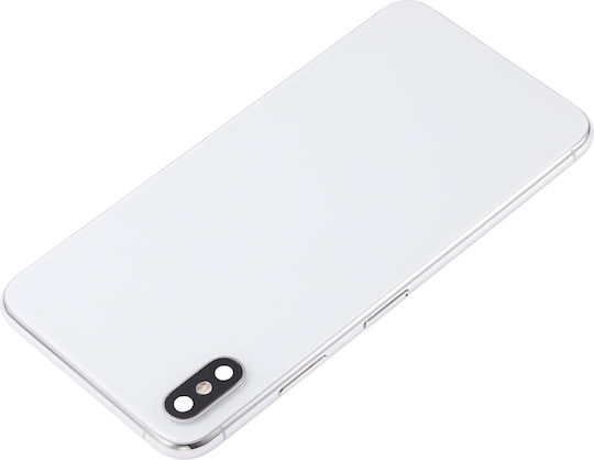 Rückgehäuse mit vorinstallierten Kleinteilen iPhone Xs Max ohne Logo Aftermarket Plus Silber